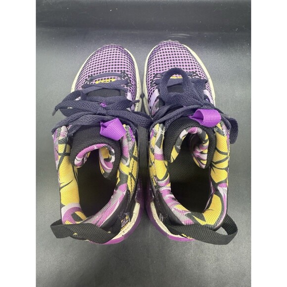 Nike Lebron Witness 7 SE GS Lakers Purple Gold Graffiti FD0209-001 Size 4.5Y EUC - Picture 6 of 8